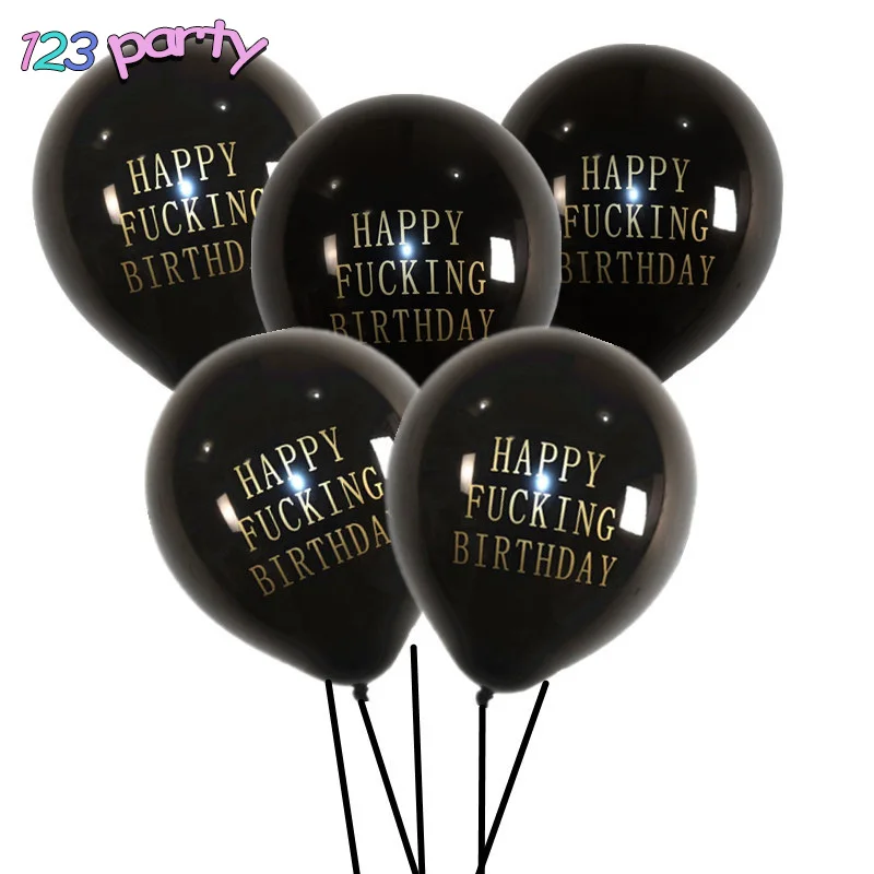 10pcs HAPPY FUCKING BIRTHDAY Latex Balloon Birthday Party Decoration Adult Party Decoration Supplies
10pcs HAPPY FUCKING BIRTHDAY Latex Balloon Birthday Party Decoration Adult Party Decoration Supplies