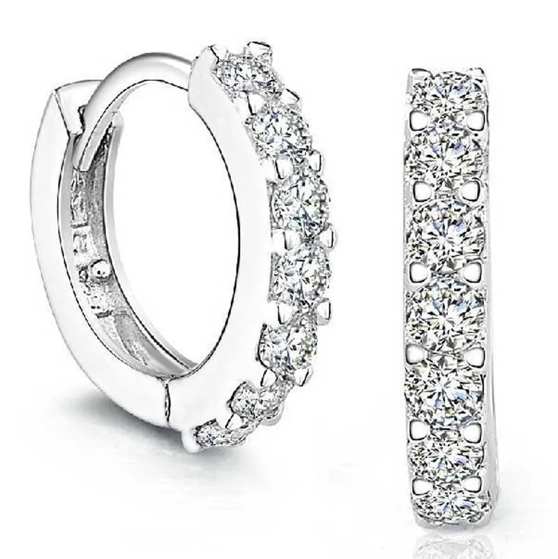 Stud Earrings Sterling Crystal Row Luxury Silver Earrings For Women Earings aretes de mujer Female Brinco Earing oorbellen z0426
Stud Earrings Sterling Crystal Row Luxury Silver Earrings For Women Earings aretes de mujer Female Brinco Earing oorbellen z0426