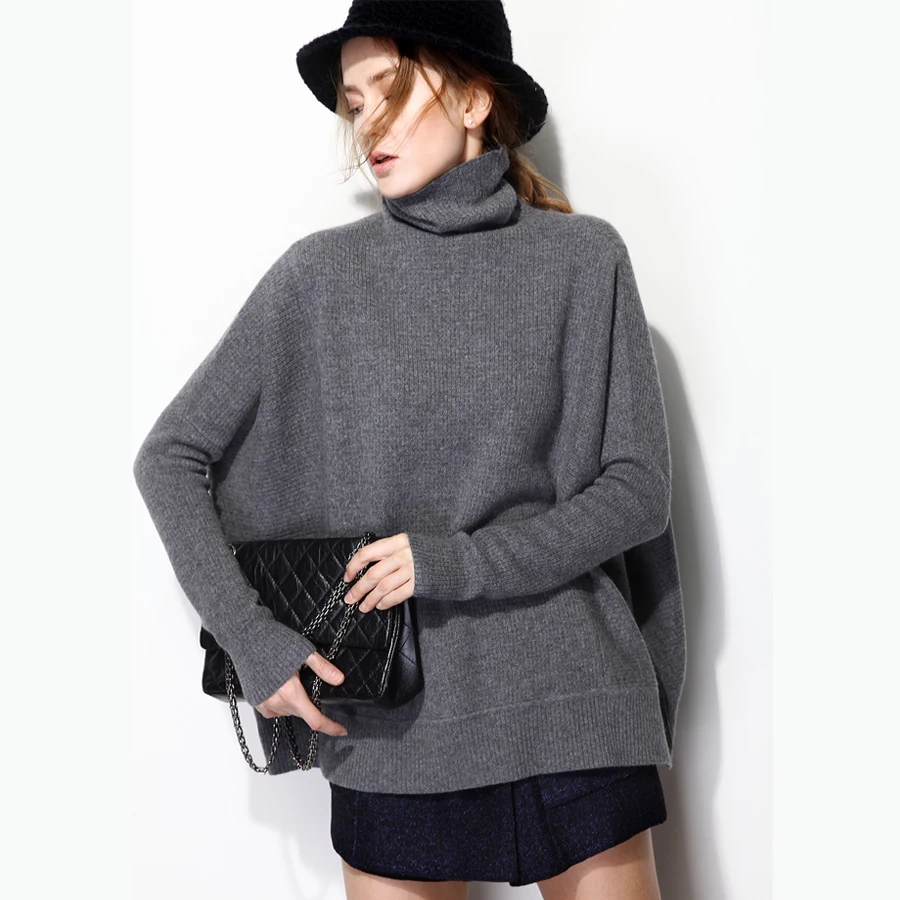 Plus Bust Size(140cm) Women Sweaters Loose Style Jumpers 100% Cashmere and Wool Knitted Pullover Turtleneck Female Clothes Tops
Plus Bust Size(140cm) Women Sweaters Loose Style Jumpers 100% Cashmere and Wool Knitted Pullover Turtleneck Female Clothes Tops