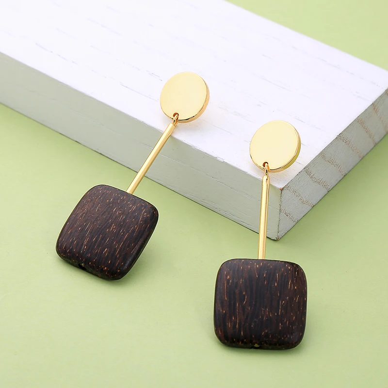 Bulk Price Elegant Geometric Wood Pendant Drop Earrings For Female Gift Accessories
Bulk Price Elegant Geometric Wood Pendant Drop Earrings For Female Gift Accessories