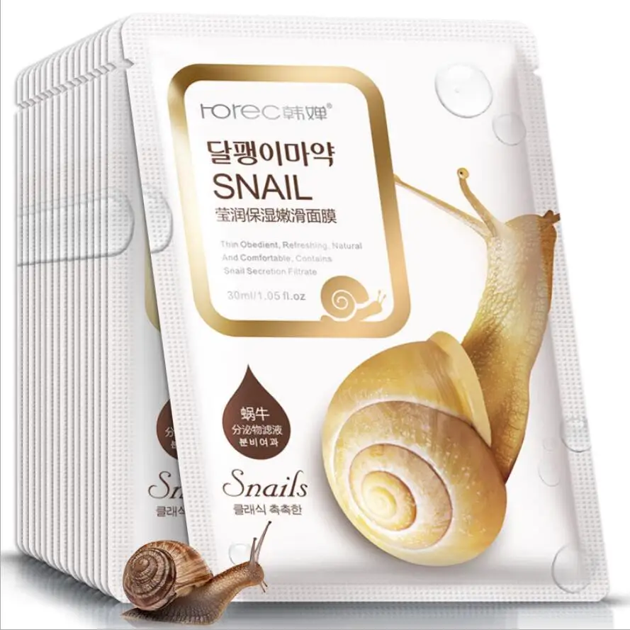 BIOAQUA Sheet Mask Snail Essence Facial Mask Skin Care Hydrating Moisturizing collagen Anti-Aging Oil-control Face Mask
BIOAQUA Sheet Mask Snail Essence Facial Mask Skin Care Hydrating Moisturizing collagen Anti-Aging Oil-control Face Mask