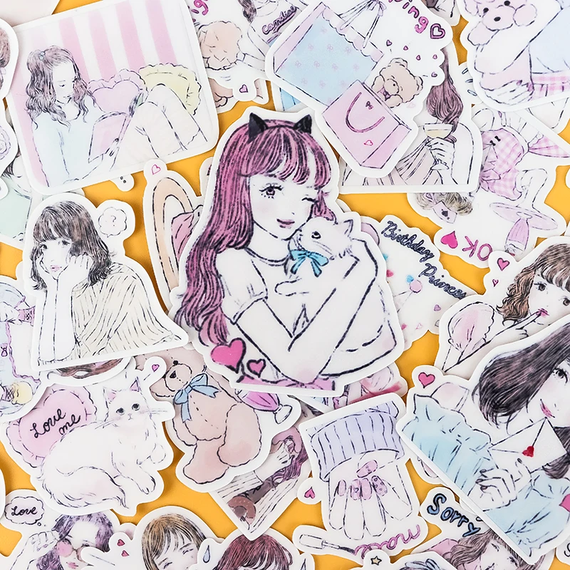 40pcs Cute Self-made Sen Girls Life Decorative Stickers Scrapbooking Stickers /decorative /DIY Craft Photo Albums Waterproof
40pcs Cute Self-made Sen Girls Life Decorative Stickers Scrapbooking Stickers /decorative /DIY Craft Photo Albums Waterproof