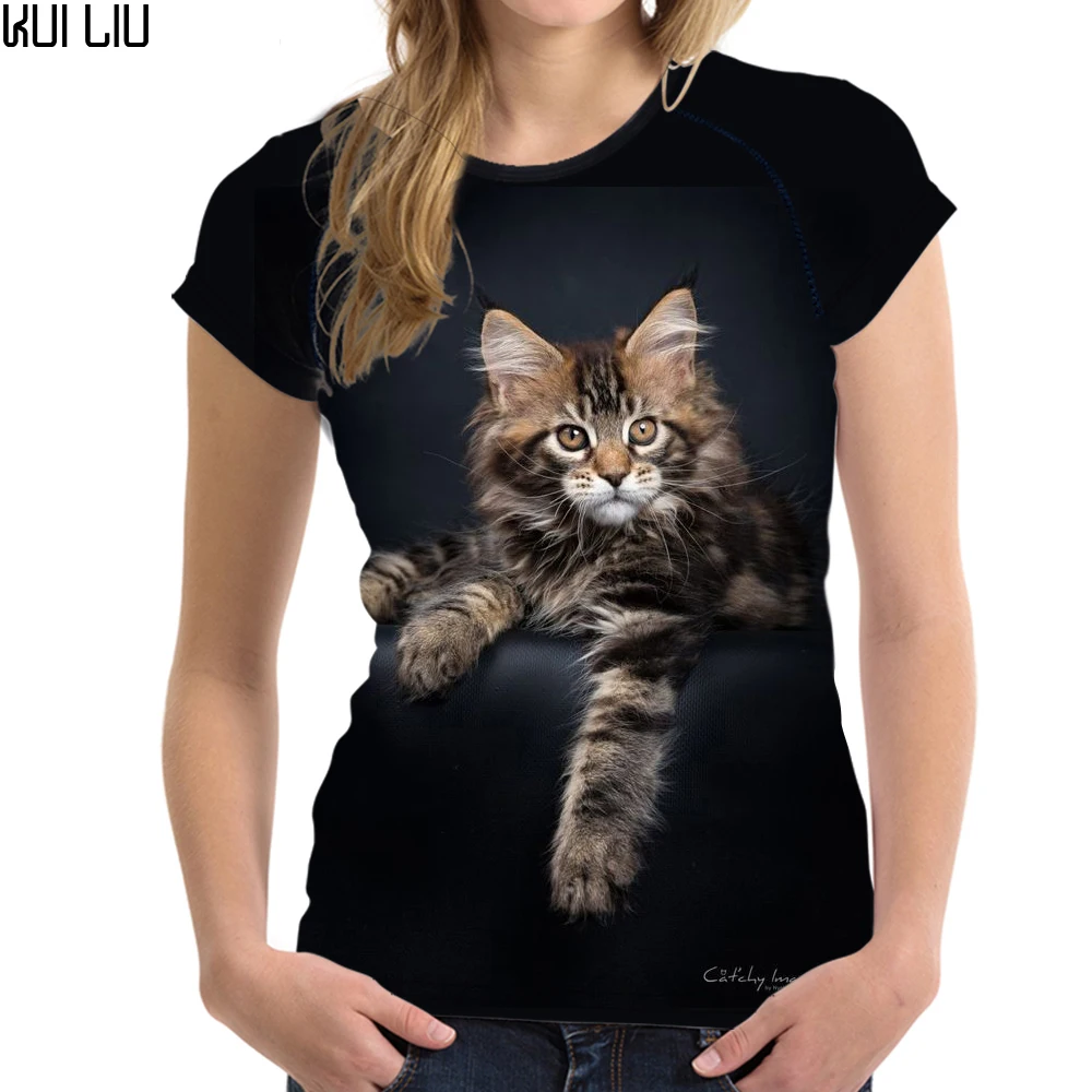 Customized Brand Clothing Summer Short Sleeve Women T Shirt Animal Cat Printing Female Elastic Tops Tee Shirt Feminine T-shirt
Customized Brand Clothing Summer Short Sleeve Women T Shirt Animal Cat Printing Female Elastic Tops Tee Shirt Feminine T-shirt