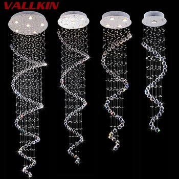 Modern Lamps Led Pendant Chandelier Lights K9 Transparent Crystal Single Spiral Stairs Loft Light Fixtures LED Pendant Lamp
Modern Lamps Led Pendant Chandelier Lights K9 Transparent Crystal Single Spiral Stairs Loft Light Fixtures LED Pendant Lamp