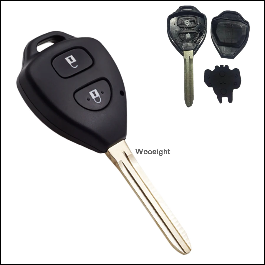 Wooeight For Toyota Corolla RAV4 Yaris Camry Hilux Prado Uncut Blade Remote Key Case Shell 2 Buttons Fob Replacement With Pad
Wooeight For Toyota Corolla RAV4 Yaris Camry Hilux Prado Uncut Blade Remote Key Case Shell 2 Buttons Fob Replacement With Pad