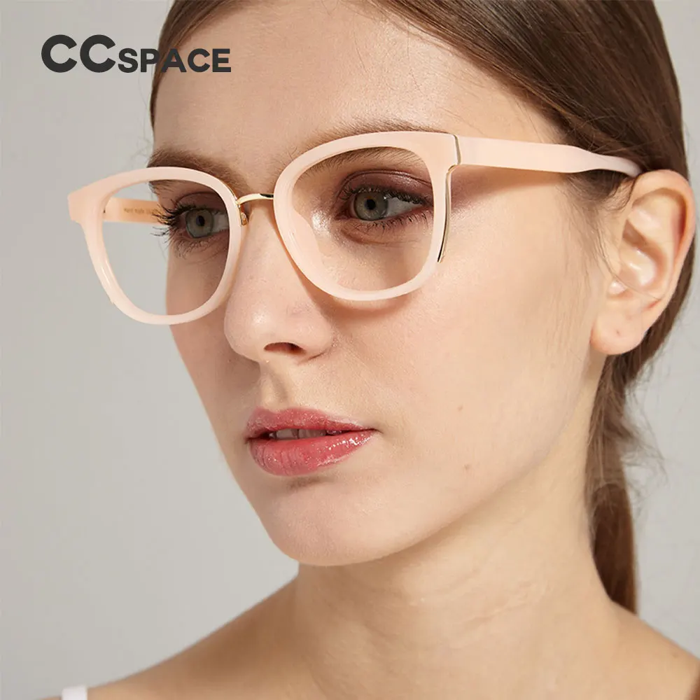 CCSPACE 45516 Ladies Cat Eye Glasses Frames Men Women Metal Reinforcement Optical EyeGlasses Fashion Eyewear Computer Glasses
CCSPACE 45516 Ladies Cat Eye Glasses Frames Men Women Metal Reinforcement Optical EyeGlasses Fashion Eyewear Computer Glasses
