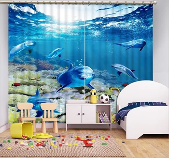 Custom 3d Curtains Underwater World curtains for living room bedroom window blackout 3d luxury curtains decoration
Custom 3d Curtains Underwater World curtains for living room bedroom window blackout 3d luxury curtains decoration