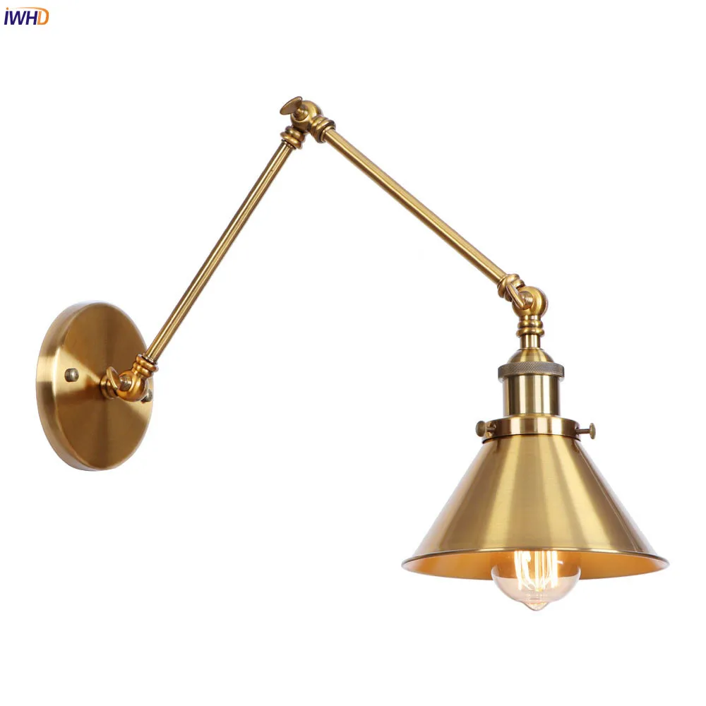 IWHD Loft Style Edison Retro Wall Lights Fixtures Bedroom Living Room Adjustable Swing Long Arm Wall Lamp Sconce Vintage Lampen
IWHD Loft Style Edison Retro Wall Lights Fixtures Bedroom Living Room Adjustable Swing Long Arm Wall Lamp Sconce Vintage Lampen