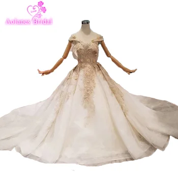 Fashion Muslims Bridal Formal Gowns Gold Appliuqes White Tulle Puffy Muslim Wedding Dress Ball Gowns Custom Made Bridal Gowns
Fashion Muslims Bridal Formal Gowns Gold Appliuqes White Tulle Puffy Muslim Wedding Dress Ball Gowns Custom Made Bridal Gowns