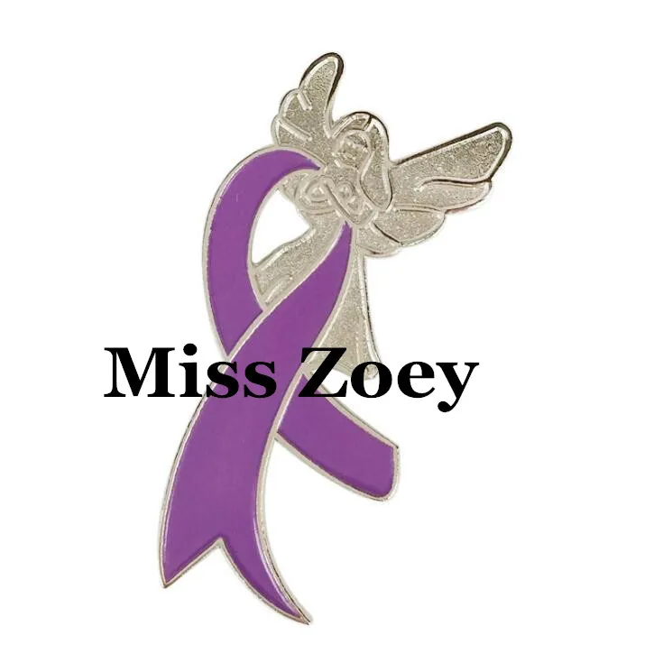PBR093(1), Promotional Gift Angle Epilepsy/AD/Sarcoidosis/Cancer Awareness Purple Ribbon Campaign Enamel Brooch Pin Badge
PBR093(1), Promotional Gift Angle Epilepsy/AD/Sarcoidosis/Cancer Awareness Purple Ribbon Campaign Enamel Brooch Pin Badge