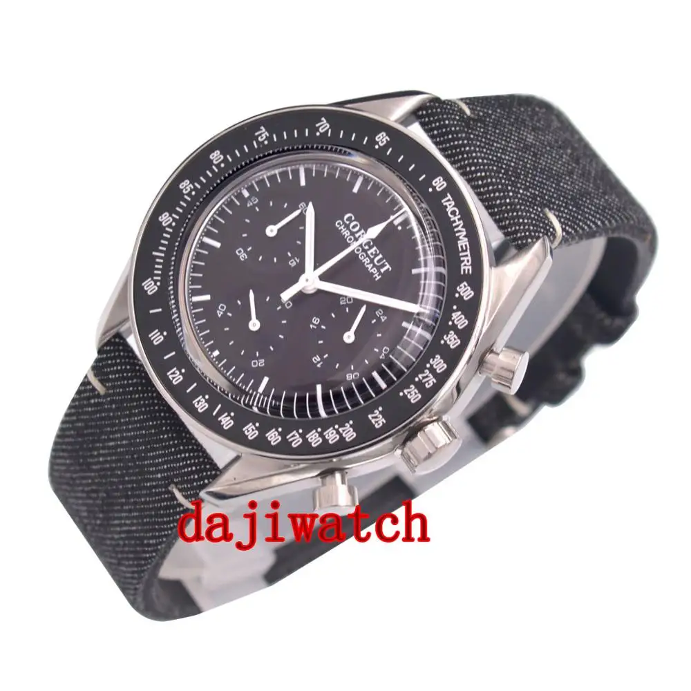 40mm corgeut black dial Leather strap Multifunction Quartz Mens Watch Full Chronograph
40mm corgeut black dial Leather strap Multifunction Quartz Mens Watch Full Chronograph