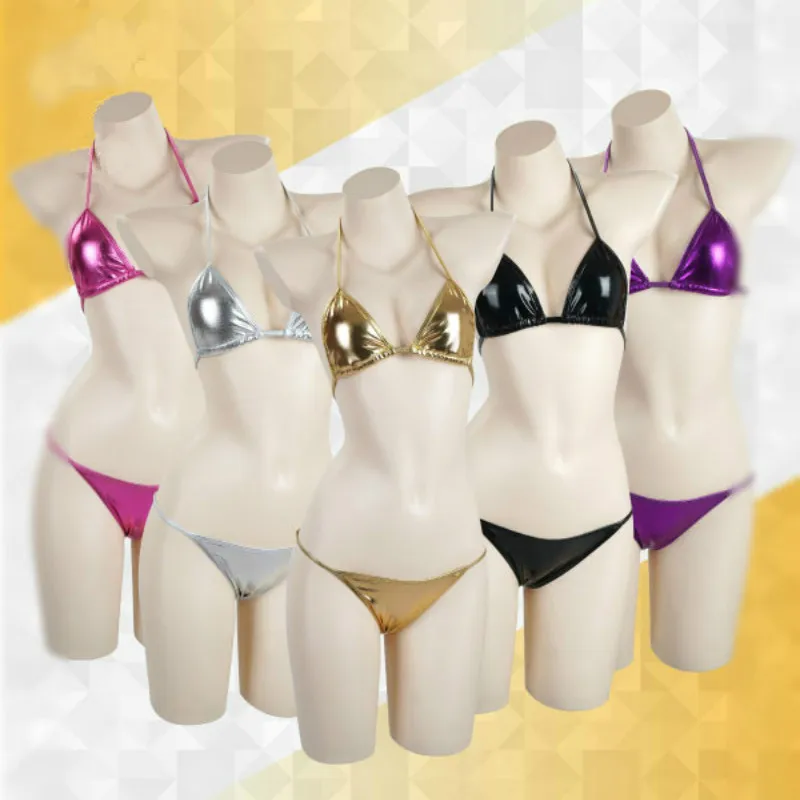 Cos Anime Cosplay Costume Lacquer Bathing Suit Bronzing Leather Swimming suit Swimwear Hot Bikini Three-point Bikini set
Cos Anime Cosplay Costume Lacquer Bathing Suit Bronzing Leather Swimming suit Swimwear Hot Bikini Three-point Bikini set