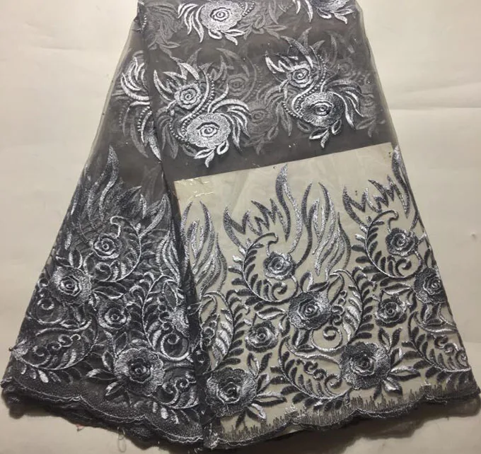 Tulle Embroidered Net Lace African French Laces Fabrics High Quality Nigerian French Net Lace 2019 With stones NLM044 GRAY
Tulle Embroidered Net Lace African French Laces Fabrics High Quality Nigerian French Net Lace 2019 With stones NLM044 GRAY