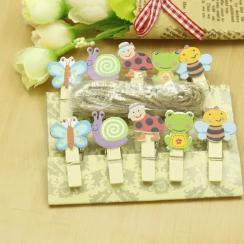 10 Pcs/Lot Kawaii Insect Bee Dragonfly Wooden Clip Photo paper Clothespin Craft Clips Party Decoration Clip with Hemp Rope
10 Pcs/Lot Kawaii Insect Bee Dragonfly Wooden Clip Photo paper Clothespin Craft Clips Party Decoration Clip with Hemp Rope