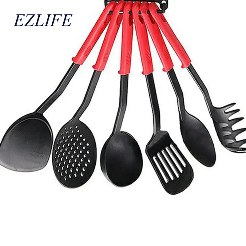 EZLIFE 6PCs/set Kitchenware For Cooking Red Handle Non-stick Plastic Nylon Kitchenware Set Cooking Tool Kitchen Accessories
EZLIFE 6PCs/set Kitchenware For Cooking Red Handle Non-stick Plastic Nylon Kitchenware Set Cooking Tool Kitchen Accessories