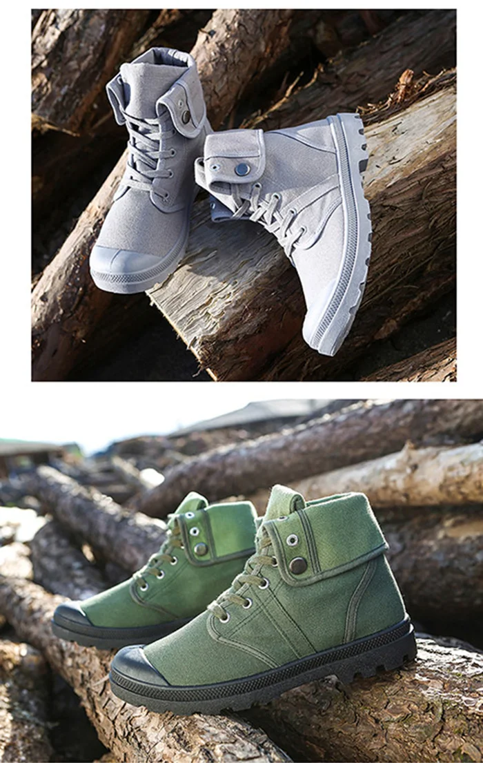 Merkmak Canvas Shoes Men Boots Leisure High Top Ankle for Male Flats Footwear Casual Spring Autumn Camouflage Blue Wholesale 24