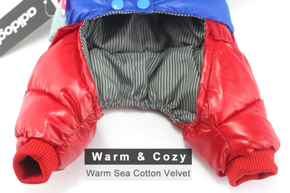 adidog New Winter Pet dog Clothes for Small Medium Dog Pet clothing Coat hoodies Waterproof Super Warm Jacket Snow chihuahua for Winter 305