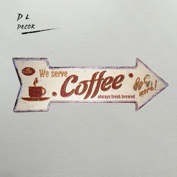 DL-We serve coffee get more classic arrow Indicator metal coffee decor decorative tray
DL-We serve coffee get more classic arrow Indicator metal coffee decor decorative tray