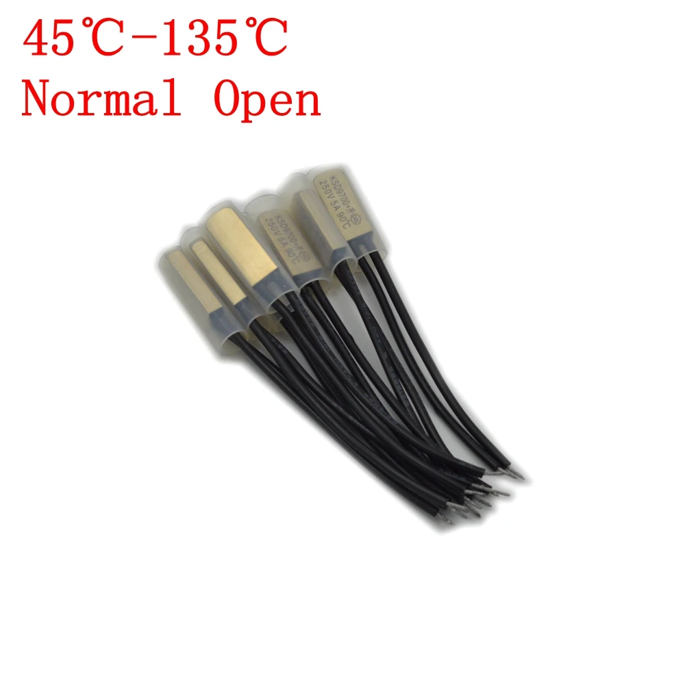 10PCS 45C-135C Degree Celsius NO KSD9700 Thermostat Thermal Protector Thermostat temperature control switch
10PCS 45C-135C Degree Celsius NO KSD9700 Thermostat Thermal Protector Thermostat temperature control switch