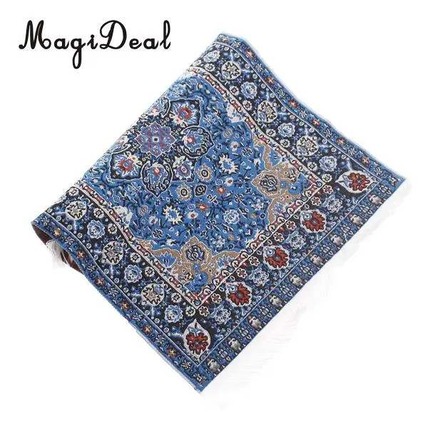 Chinese Happiness Theme Handmade Woven 1/12 Miniaturte Dollhouse Rug Fioor Capret for Living Room Door Furniture Decor
