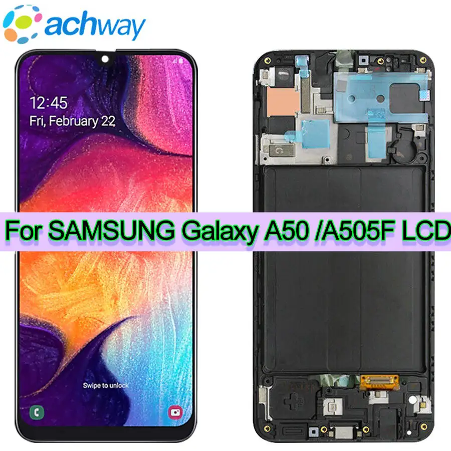 6.4‘ For Samsung Galaxy A50 LCD A505 A505F SM-A505F Display Touch Screen Digitizer Assembly A50 2019 For SAMSUNG A50 LCD A505DS
6.4‘ For Samsung Galaxy A50 LCD A505 A505F SM-A505F Display Touch Screen Digitizer Assembly A50 2019 For SAMSUNG A50 LCD A505DS