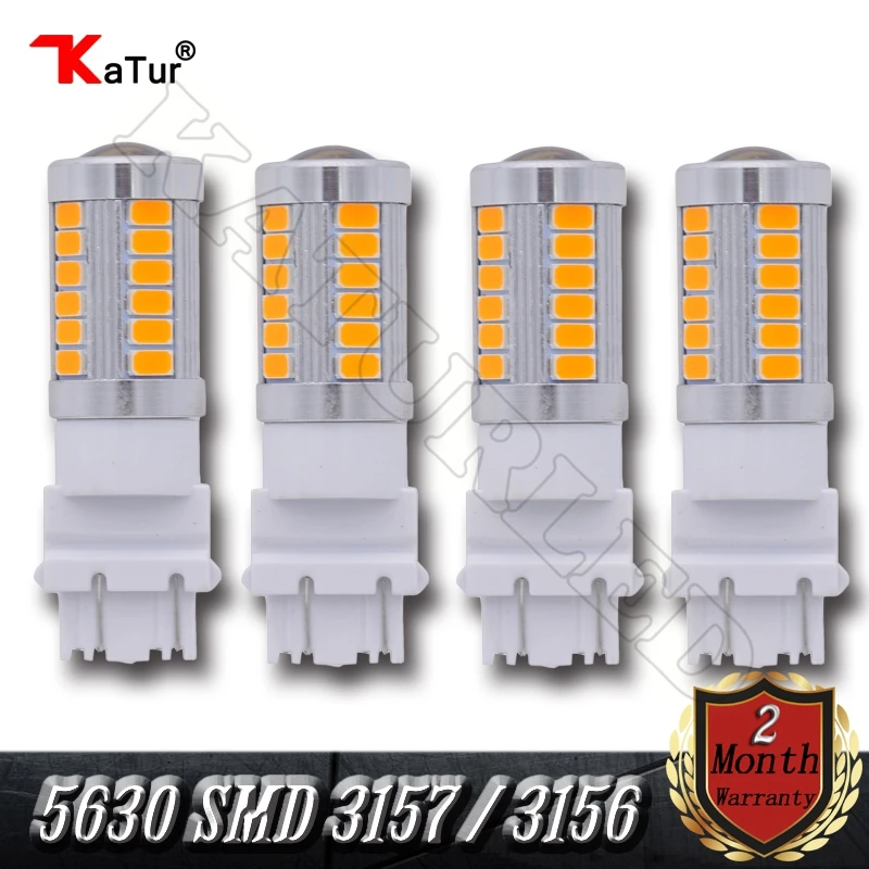 4 шт. 5630 SMD 3157 3156 4157 3057 светодиодный автомобиль свет 33 лампы Camper тормозного резерв