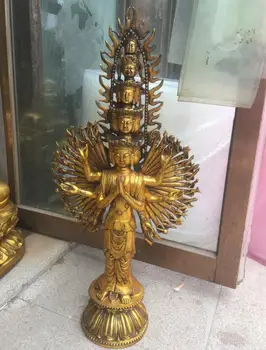 Bronze Copper Gild 1000 Arm Avalokitesvara Kwan-Yin GuanYin Boddhisattva buddha
Bronze Copper Gild 1000 Arm Avalokitesvara Kwan-Yin GuanYin Boddhisattva buddha