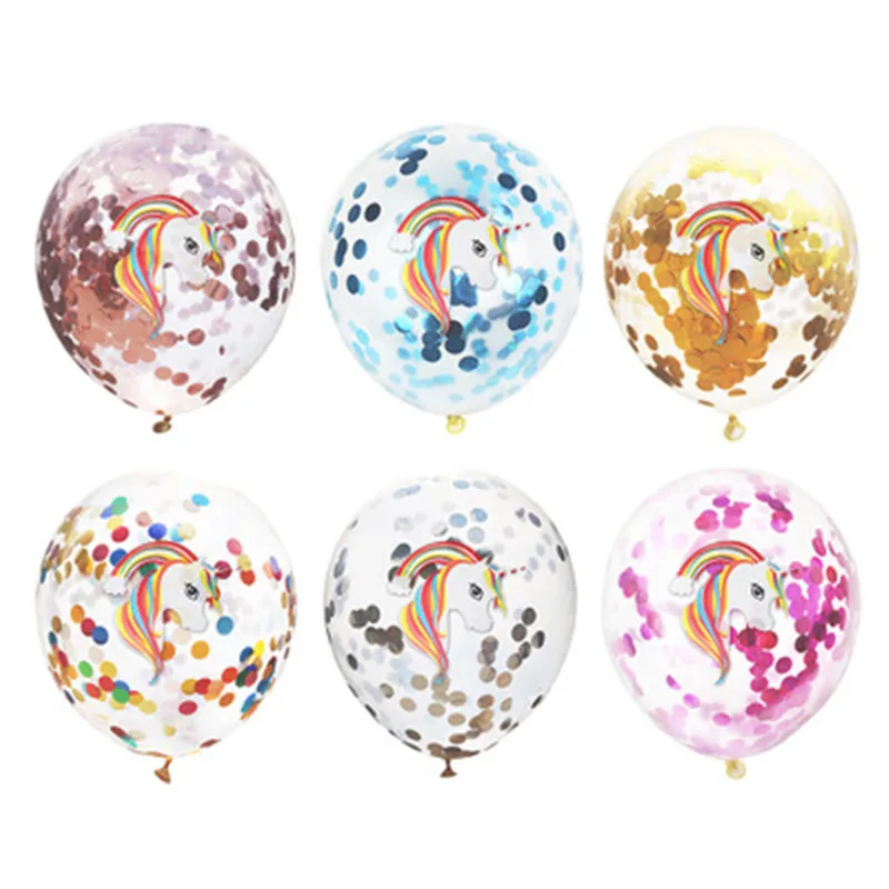 6pcs/Lot Unicorn Confetti Latex Balloon Happy Children'S Birthday Balloons Air Party Decoration
6pcs/Lot Unicorn Confetti Latex Balloon Happy Children'S Birthday Balloons Air Party Decoration