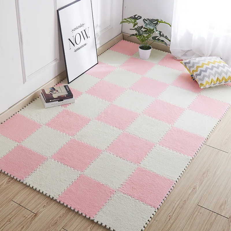 Nordic DIY EVA foam floor mat Mosaic carpet living room bedroom covered with cute plush face Mosaic living room tatami 20x20cm
Nordic DIY EVA foam floor mat Mosaic carpet living room bedroom covered with cute plush face Mosaic living room tatami 20x20cm