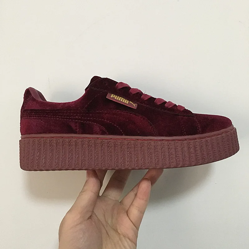 Puma shoes puma Velvet thick-soled platform shoes Shoes for men and women velvet red size 36-44 
Puma shoes puma Velvet thick-soled platform shoes Shoes for men and women velvet red size 36-44