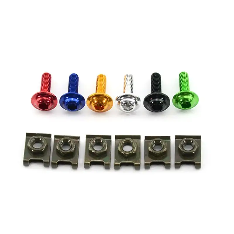 10Pcs Aluminium High quality M5 5mm Fairing Bolts Fastener Clips Screw Spring Nuts Car Motorcycle Accessories Metal Nuts & Bolts
10Pcs Aluminium High quality M5 5mm Fairing Bolts Fastener Clips Screw Spring Nuts Car Motorcycle Accessories Metal Nuts & Bolts