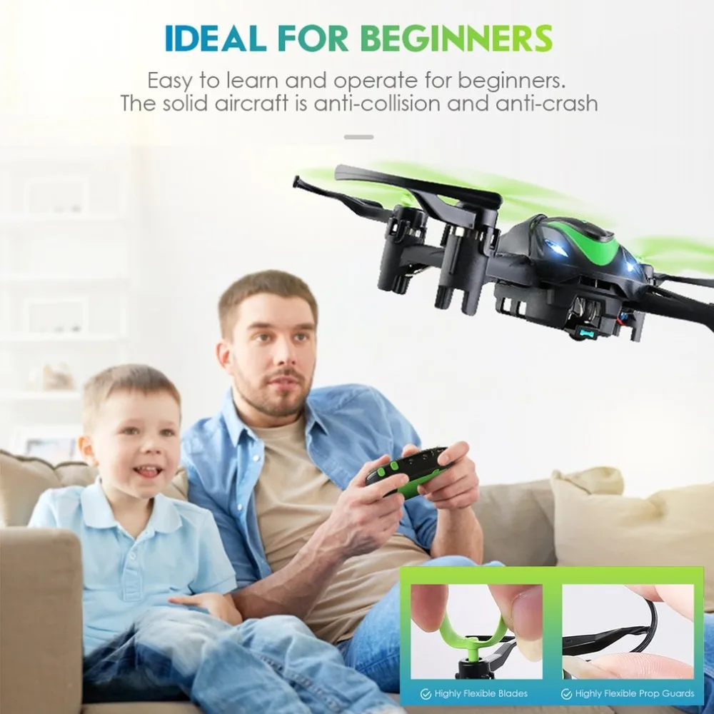 JJR/C H48 4CH RC Mini Pocket Drone Quadcopter Infrared Remote Control with 3D Flips Mode for Beginners Kid Gift
JJR/C H48 4CH RC Mini Pocket Drone Quadcopter Infrared Remote Control with 3D Flips Mode for Beginners Kid Gift