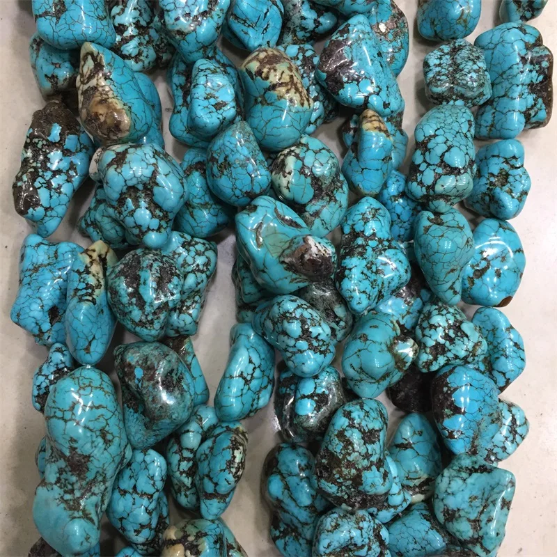 Gemstone Genuine Turquoise Irregular Natural Stone Beads For Healing Power Pure Jewelry Making Diy Necklace 10-16*20-25-26MM
Gemstone Genuine Turquoise Irregular Natural Stone Beads For Healing Power Pure Jewelry Making Diy Necklace 10-16*20-25-26MM