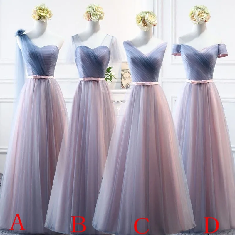 Beauty Emily Pink Blue Long Bridesmaid Dresses 2019 A-Line Sleeveless Off the Shoulder Homecoming Wedding Party Dresses
Beauty Emily Pink Blue Long Bridesmaid Dresses 2019 A-Line Sleeveless Off the Shoulder Homecoming Wedding Party Dresses