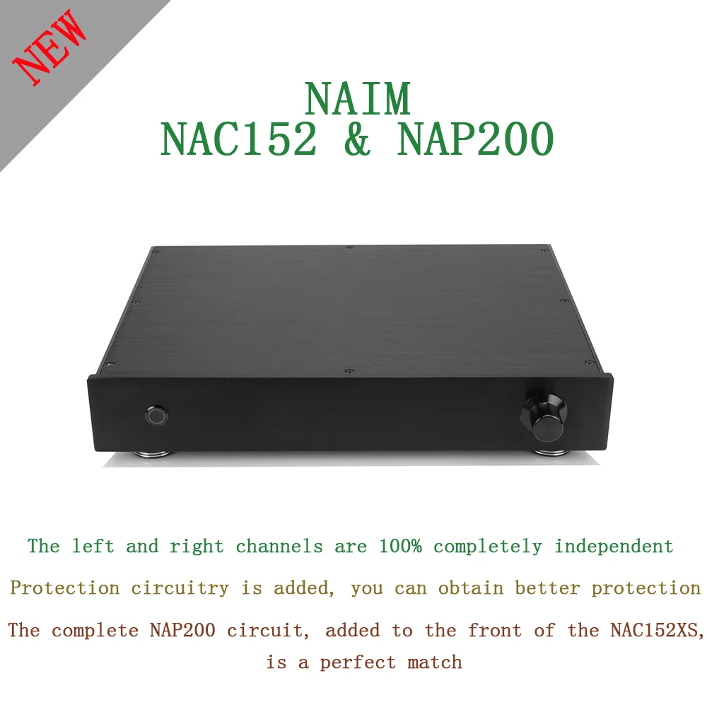 

SUQIYA-New based on NAIM NAC152 preamp & NAP200 combined amplifier 75W+75W 8 Ohm 4 Way RCA input with remote control version