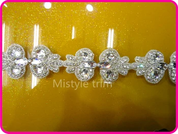 Wholesale New Crystal clear crystal rhinestone applique For Bridal Ribbon Belt Sash 5yards/lot
Wholesale New Crystal clear crystal rhinestone applique For Bridal Ribbon Belt Sash 5yards/lot