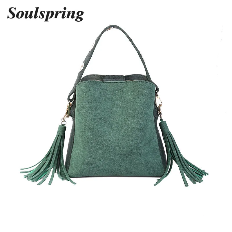 SOULSPRING Brand Tassel Shoulder Bags Handbags Women Scrub Daily Bag For Girls Schoolbag Female Crossbody Bags New Bucket Sac
SOULSPRING Brand Tassel Shoulder Bags Handbags Women Scrub Daily Bag For Girls Schoolbag Female Crossbody Bags New Bucket Sac