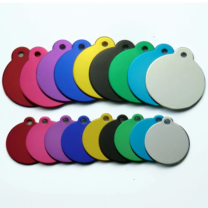 20Pcs Customized Pet ID Tag Engraved Dog Cat Name Phone Number Address Tag Charm Dog Identification Round Personalized Cat
20Pcs Customized Pet ID Tag Engraved Dog Cat Name Phone Number Address Tag Charm Dog Identification Round Personalized Cat