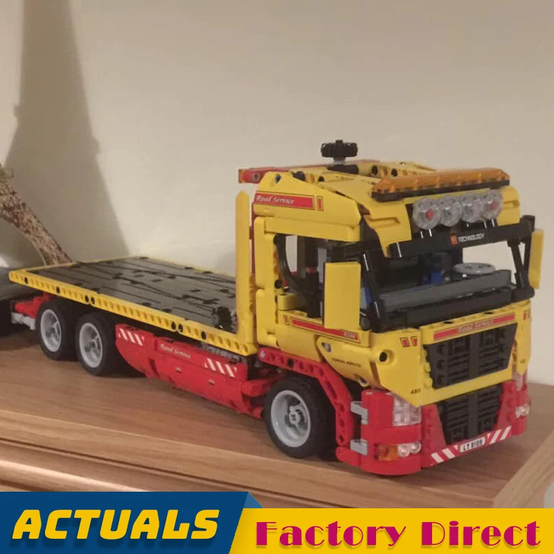 1143pcs Flatbed Truck Technic Series 20021 Building Blocks Tow Vehicles Transport Car for Kids Bricks Toy Gifts Compatible 8109
1143pcs Flatbed Truck Technic Series 20021 Building Blocks Tow Vehicles Transport Car for Kids Bricks Toy Gifts Compatible 8109