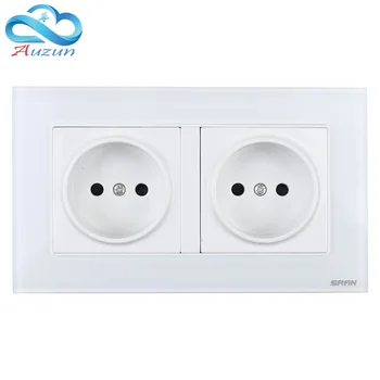 High quality european style two way switch socket wall outlet european-style socket panel 86 dark double socket
High quality european style two way switch socket wall outlet european-style socket panel 86 dark double socket