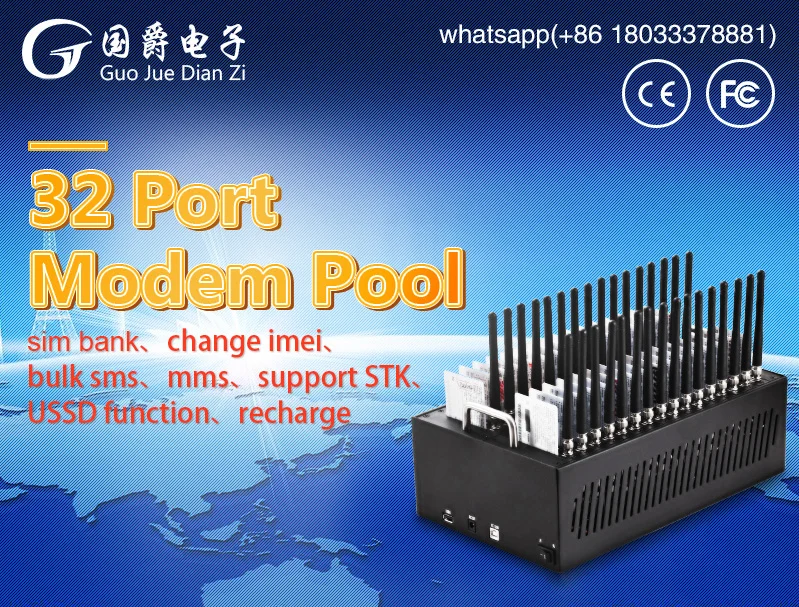 Фото FIMT USB интерфейс gsm 32 порта беспроводной q2303 модем  Компьютеры и | Модемы (32702600663)
