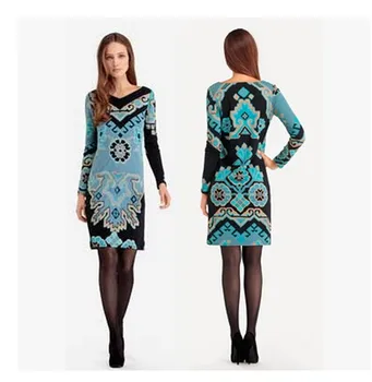 women's new style fashionable printed silk sersey v -neck knitted elastic fabric dress
women's new style fashionable printed silk sersey v -neck knitted elastic fabric dress