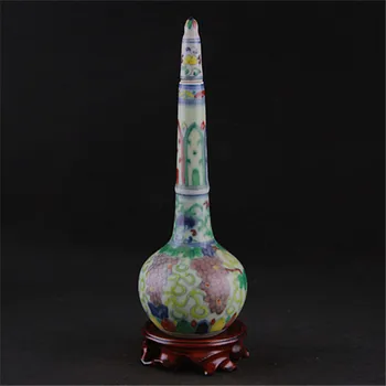 #6 Antique Chinese MingDynasty porcelain vase,grape,crane neck bottle,crafts,Decorations,collection & adornment,Free shipping
#6 Antique Chinese MingDynasty porcelain vase,grape,crane neck bottle,crafts,Decorations,collection & adornment,Free shipping