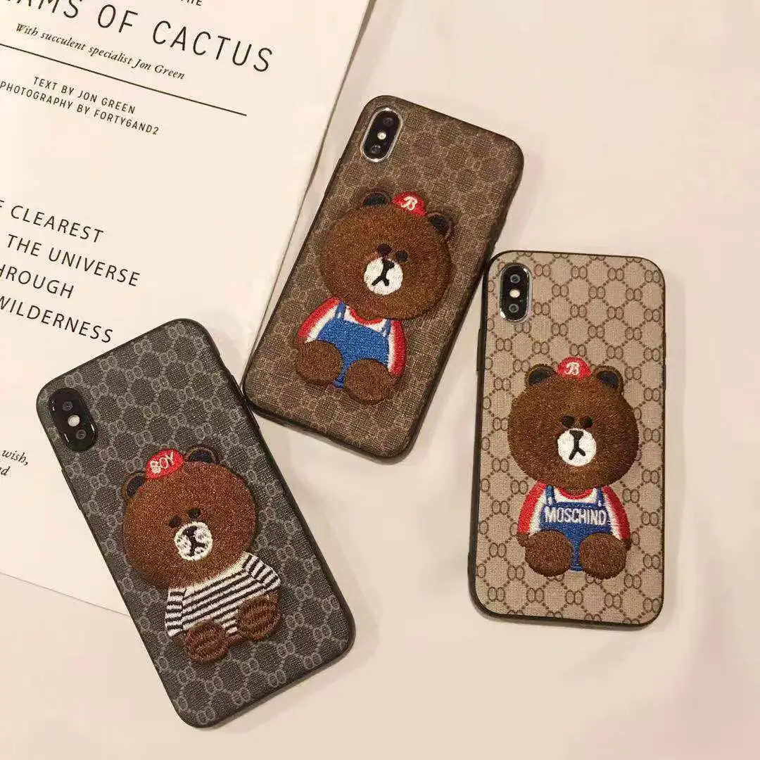 Embroidered bear mobile phone shell Apple iphone XS MAX couple shell mobile phone shell iPhone 7 8 plus drop protection sleeve
Embroidered bear mobile phone shell Apple iphone XS MAX couple shell mobile phone shell iPhone 7 8 plus drop protection sleeve