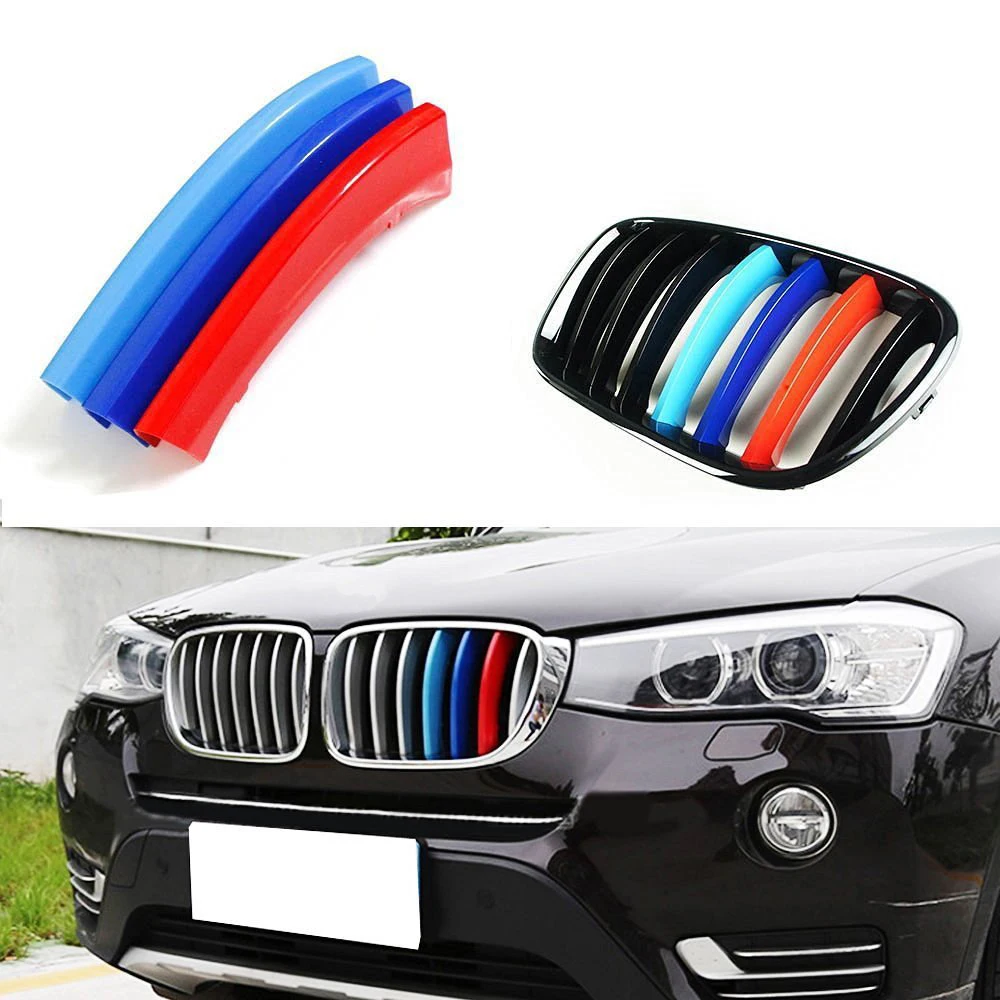 New M-Color Grill Insert Trims Grilles Buckle For BMW F25 X3 2011-2017/2014-up F26 X4 7-Beams Front Center Hood Kidney Grille
New M-Color Grill Insert Trims Grilles Buckle For BMW F25 X3 2011-2017/2014-up F26 X4 7-Beams Front Center Hood Kidney Grille