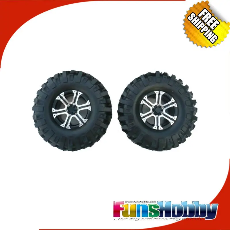 One Pair Alloy 1.9 Wheels & Tires Set For D90 D110 SCX10 CC01 Scale Rock Crawler Truck Free Shipping.COD.32000
One Pair Alloy 1.9 Wheels & Tires Set For D90 D110 SCX10 CC01 Scale Rock Crawler Truck Free Shipping.COD.32000