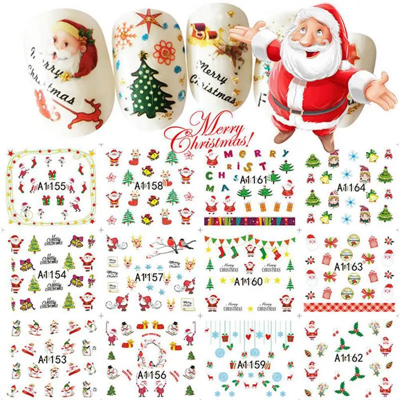 Nail Art Nail Sticker New Year Slider Tattoo Christmas Water Decal Santa Claus Snowman Full Wraps Designs Decals
Nail Art Nail Sticker New Year Slider Tattoo Christmas Water Decal Santa Claus Snowman Full Wraps Designs Decals
