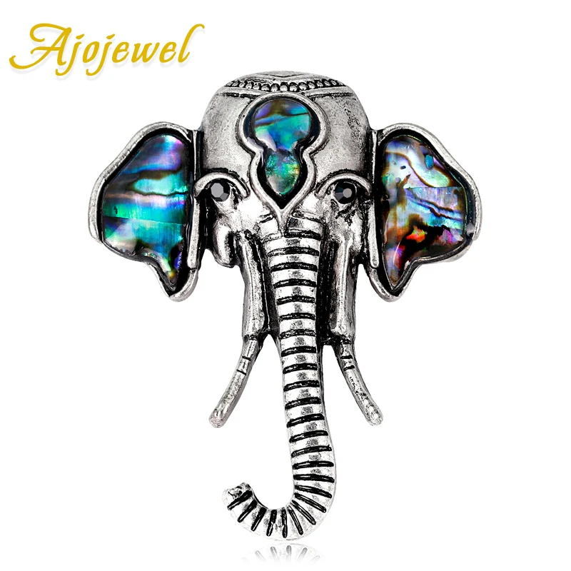 Ajojewel Antique Silver Color Shell Elephant Head Brooch Women Animal Jewelry Fashion Pins Brooches Gifts Bijoux Femme
Ajojewel Antique Silver Color Shell Elephant Head Brooch Women Animal Jewelry Fashion Pins Brooches Gifts Bijoux Femme