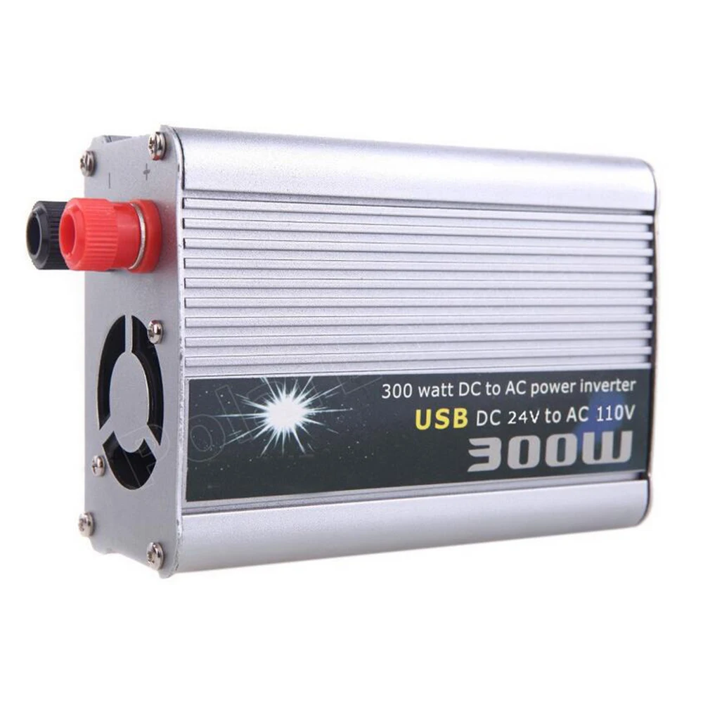auto voltage transformer power supply Modified Sine Wave USB car Inverter 300W DC 24V to AC 110V converter
auto voltage transformer power supply Modified Sine Wave USB car Inverter 300W DC 24V to AC 110V converter