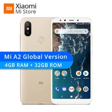 Global Version Xiaomi Mi A2 4GB RAM 32GB ROM Mobile Phone Snapdragon 660 Octa Core 5.99" 18:9 Full Screen 20MP 12MP Dual Camera(China)